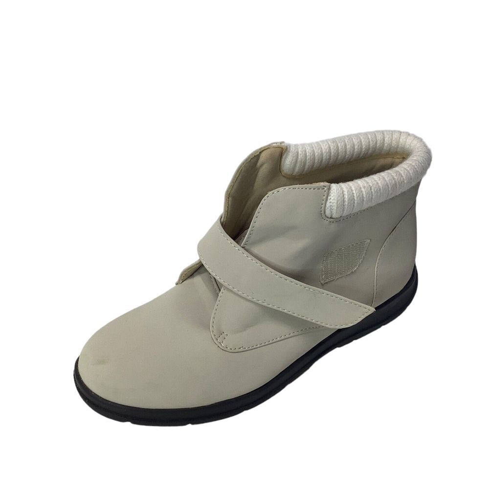 Haband Sno Country Womens Winter Ankle Boots Beige US Size 9M knit ankle trim